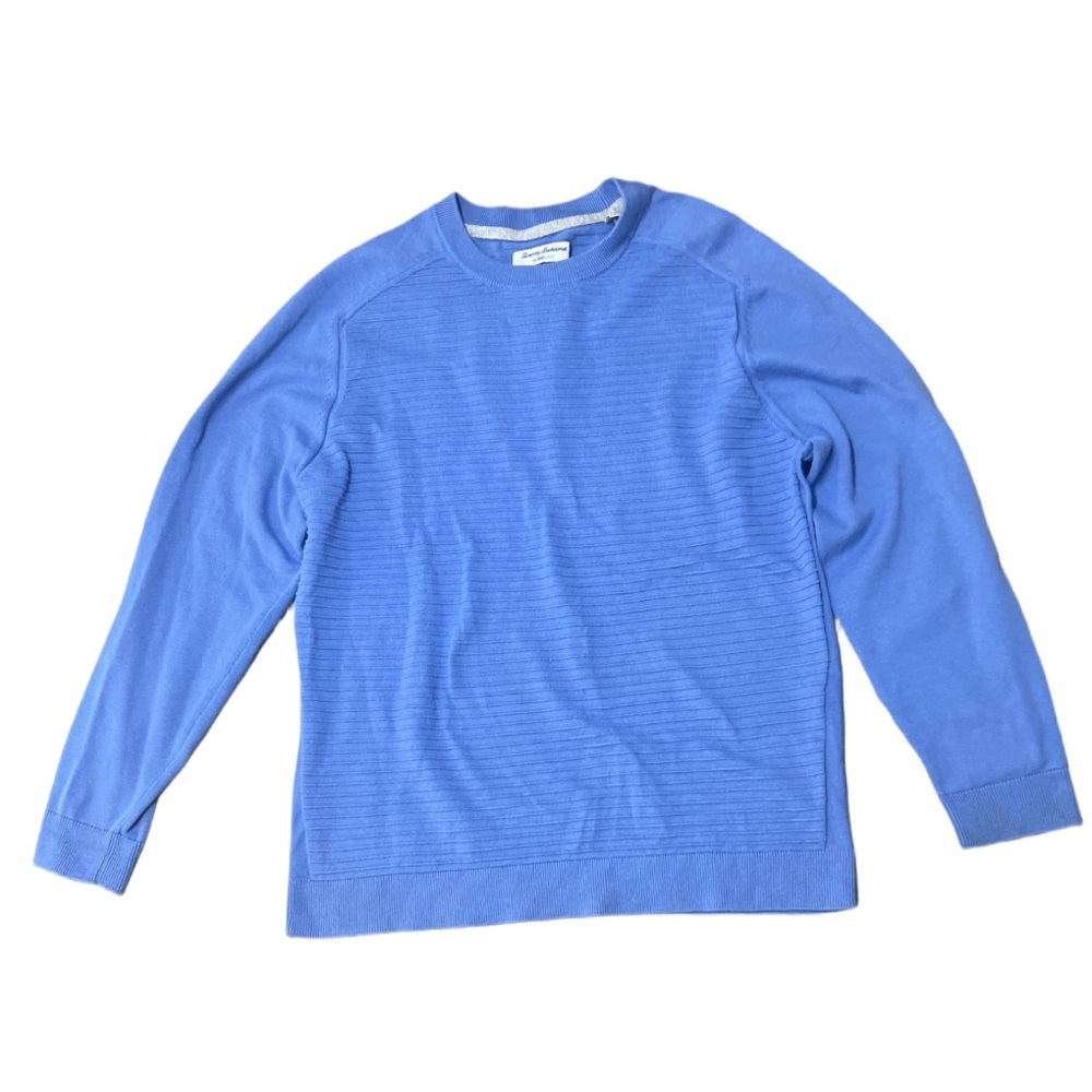 Tommy Bahama Men’s Blue Casual Pullover Sweater 
Size:Medium